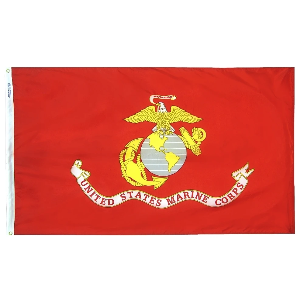 Marine Corps USMC US Military Flag 3x5 Outdoor US Marine Army Flags Long Lasting Double Stitches US Military Banner