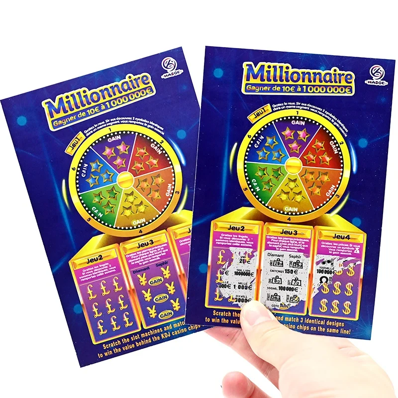 Scratch Off Card Manufacturer Super Lotto Lottery Tickets Printing Lottery Scratch Tickets Scratch Card