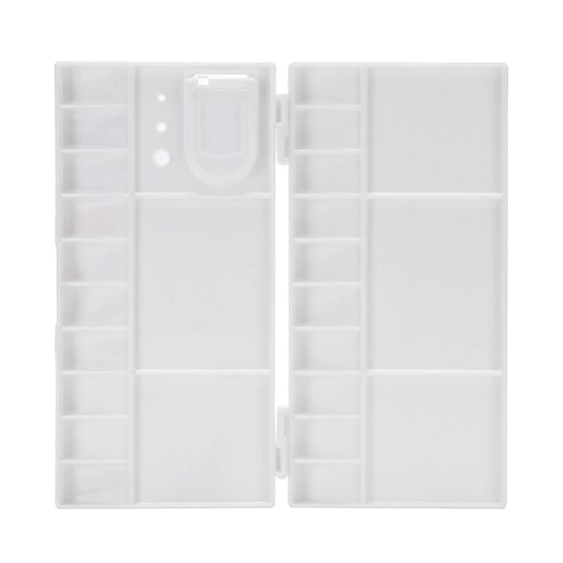 Plastic Palette Watercolor Mixing Color 25 Grid Folding Paint Palette Box Paint Tray Plastic Painting Palette