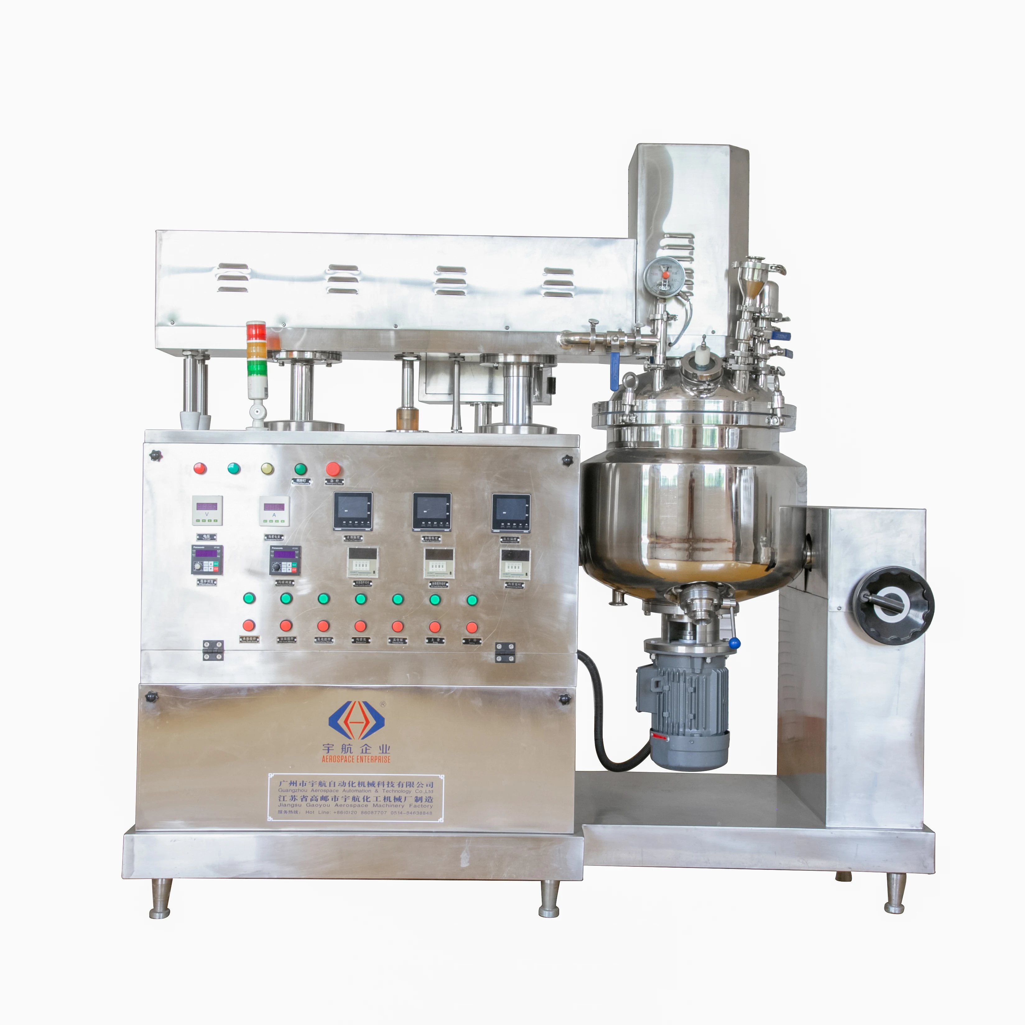 Hot sale Double Cylinder Hydraulic Lifting Vacuum Emulsification mixing Machine