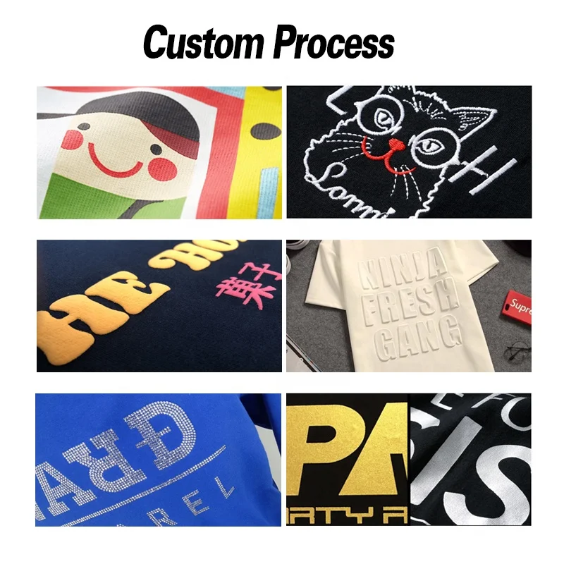 Men Tee Shirt Custom Printed Pictures Tshirts Printing Logo 100 Cotton  Heavy Weight Casual Oversized Street Unisex  Tshirt
