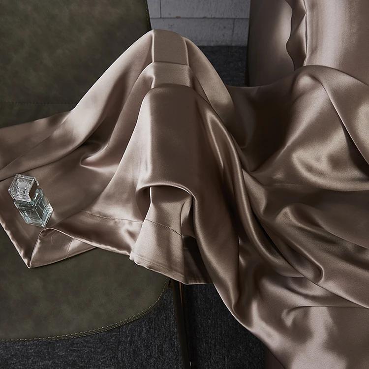 100%  pure mulberry silk luxury bed sheets bedding set