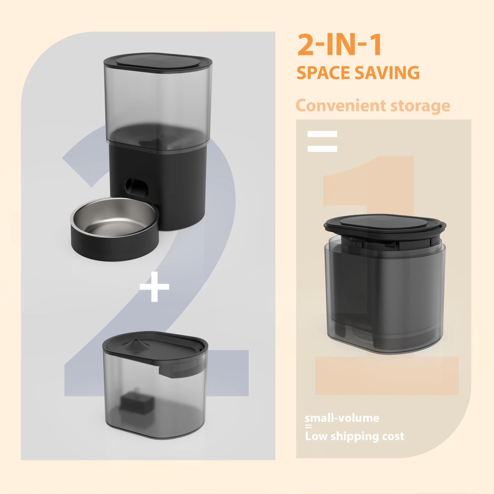 Cat dog Eco-friendly pet drinking water fountain wifi APP control dry food dispenser timed setting smart automatic pet feeder