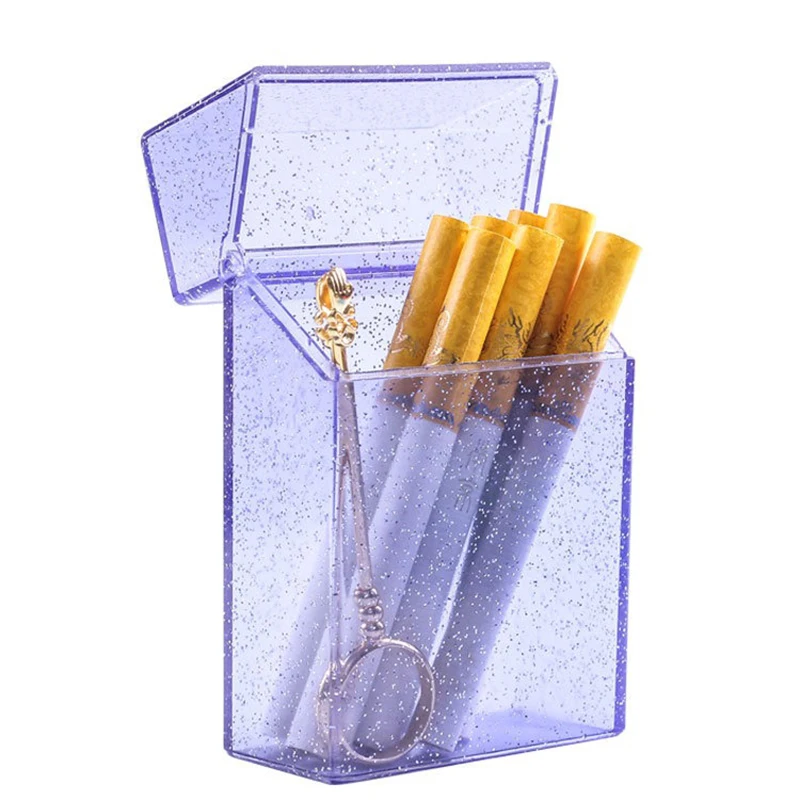 In Stock Transparent Portable Cigarette Case Colorful Personalized Creative Tide Soft Package Cigarette Case Protective Cover
