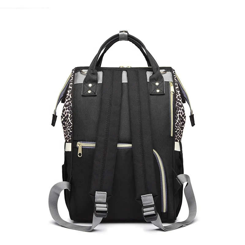 2021 fashion multi-function large capacity leopard print Maternity Nappy Bag elegant diaper backpack baby