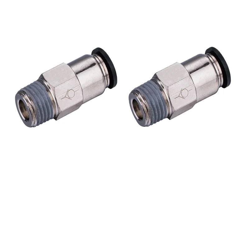 Push to Connect Straight Male Threaded Pneumatic Air Vent Check Valve 10mm 1/4' Screw Threaded One Way Brass Check Valve