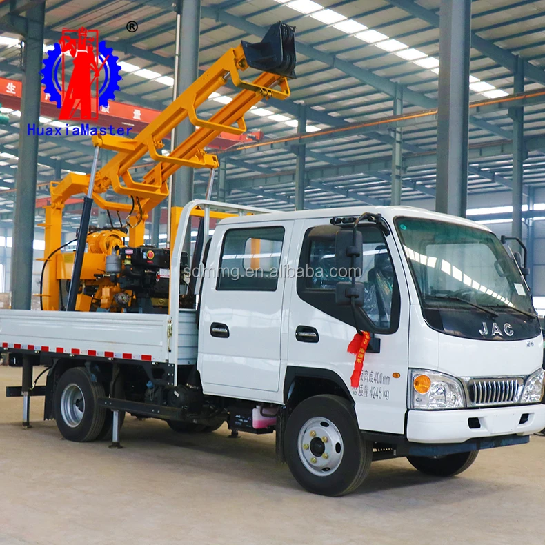 
truck-mounted water well drilling rigs hydraulic full automatic deep hole digging equipment XYC-200 price 