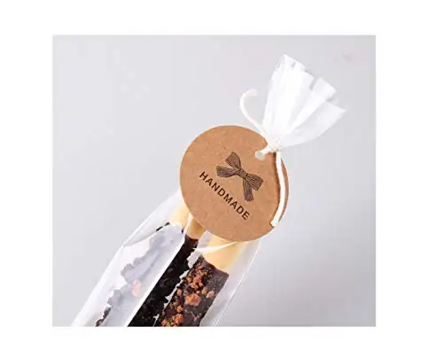 Jute Twines String gift tags for Birthday Party Wedding Decoration Gift Organizing Brown Craft Scalloped Paper Label gift Tags