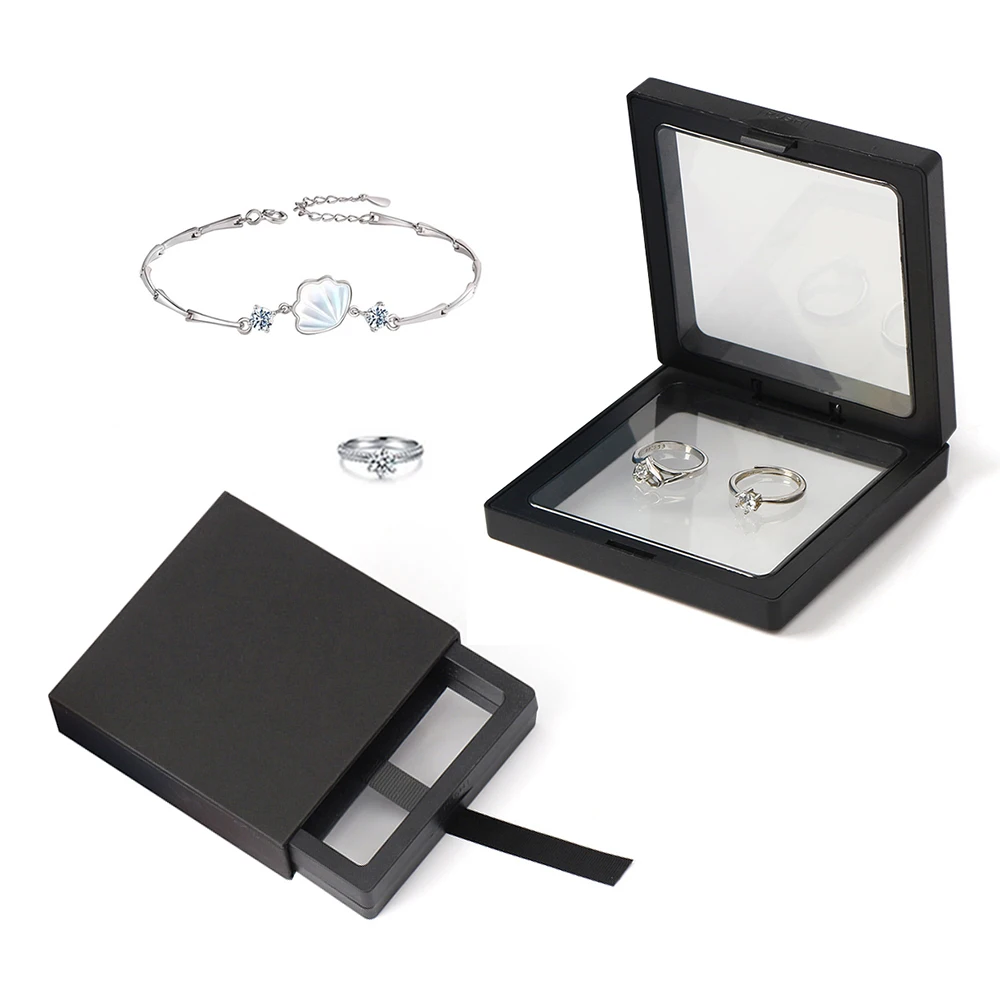 PE film suspension display stand jewelry stand bracelet packaging beads acrylic transparent wholesale jewelry paper box