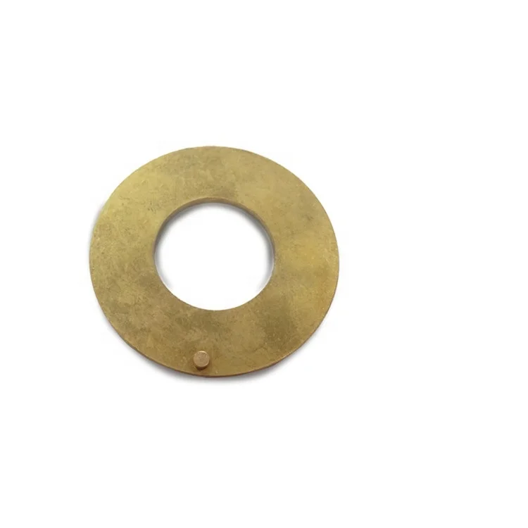 High grade custom CNC turning part cnc machining small brass flange bushing laser cutting service brass plate
