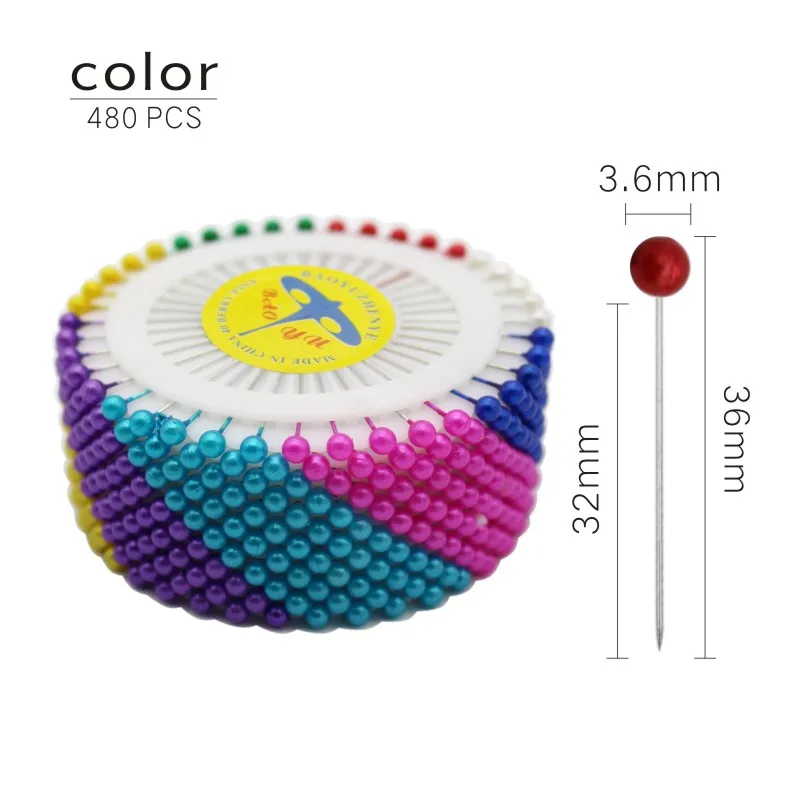 The best-selling color disc array pearl pin for tailor positioning bead needle tool accessories cross stitch bead needle