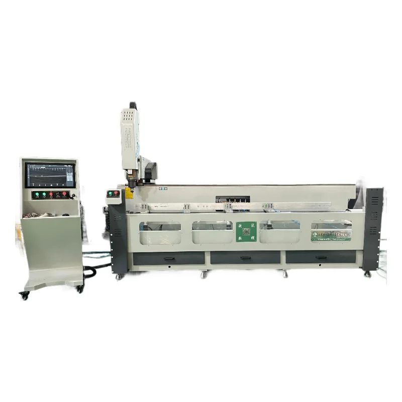 DEZHONG CNC Drilling Milling Machine Aluminium PVC UPVC Stainless Steel Core Motor PLC Manufacturing Plant Use