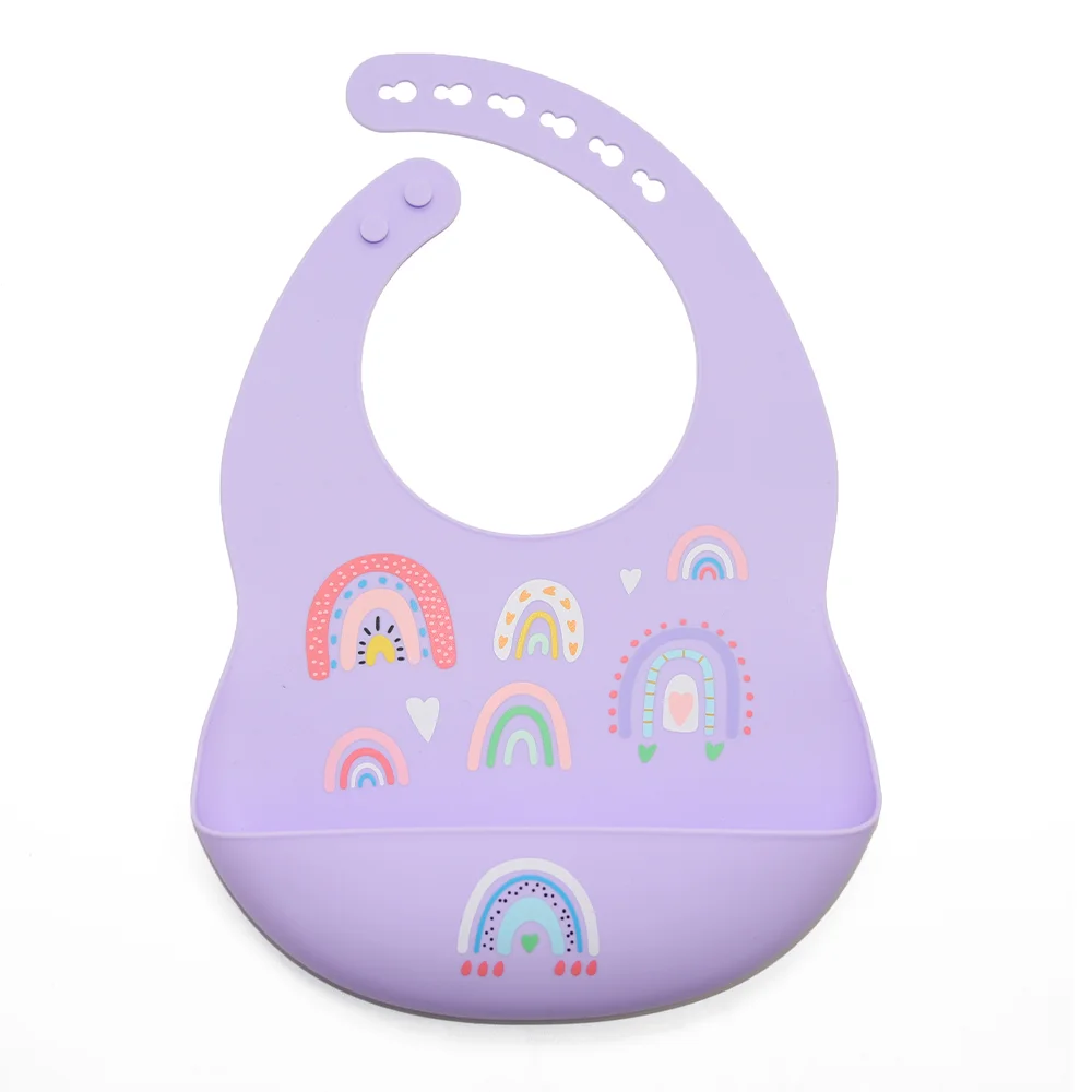 Cute  Made Factory Price Waterproof Bib Silicone Baby Bibs