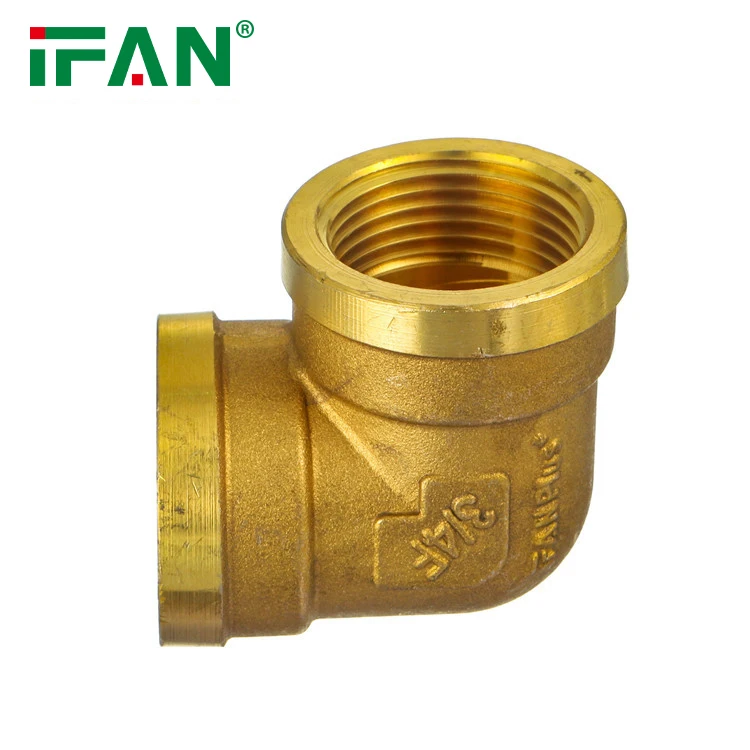 IFAN 1-1/2 inch Copper Plumbing Pipe Fittings Socket Nipple Threaded Brass Fittings