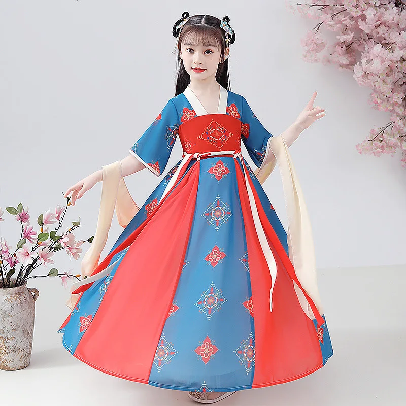 Girl Hanfu Dress Robe Traditionnelle Hanfu Vestido Kid Tang Suit Costume New Arrive Chinese Fairy Hanfu Dress