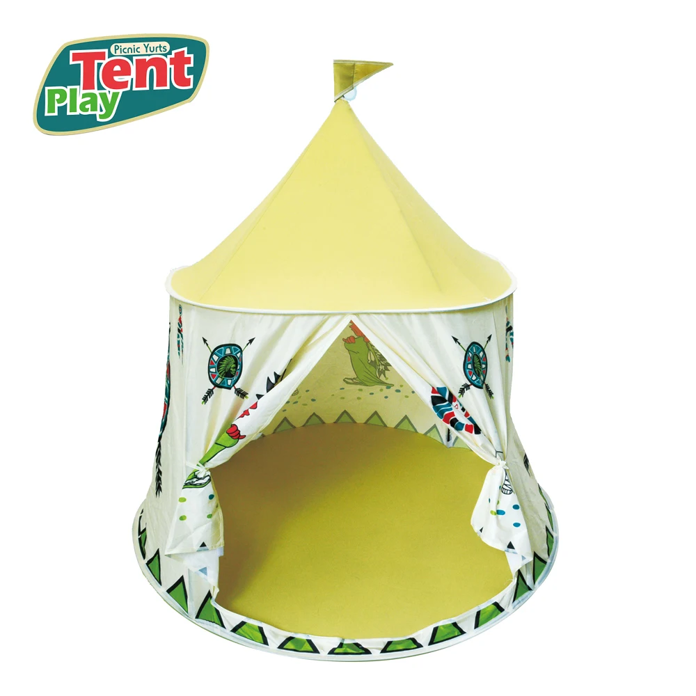 JinYing High Quality Bag Package Outdoor House Yellow Kids Play Garden Indoor Tents for Children