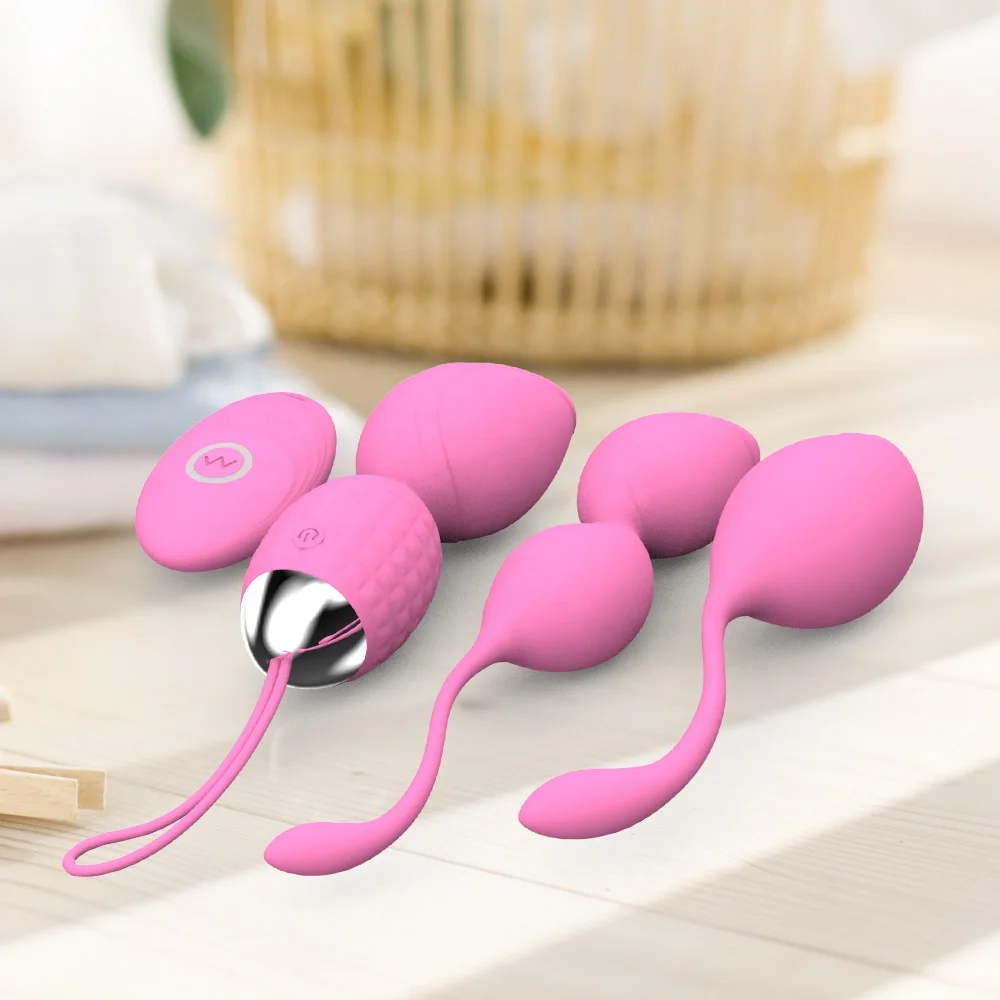 
Yetrun Amazon Hot sell 2 in 1 Love Eggs Beginners And Tightening Vibrator Egg women toys Ben Wa Balls Sets 