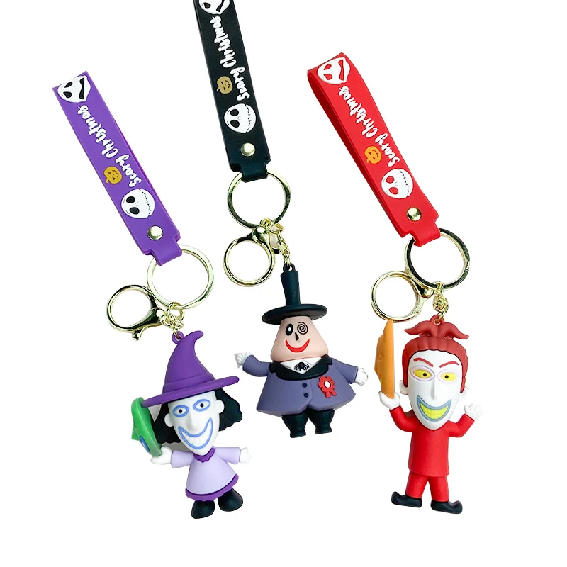 Winnel Anime Custom Plastic Promotional Rubber Key Chains Keychain for Girls with Silicone Wristlet