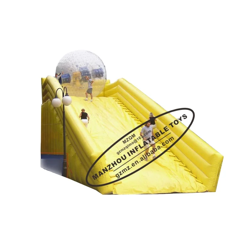 Outdoor Funny Jeux Gonflables Human Hamster Transparent Ball Inflatable Slide For Zorb Ball