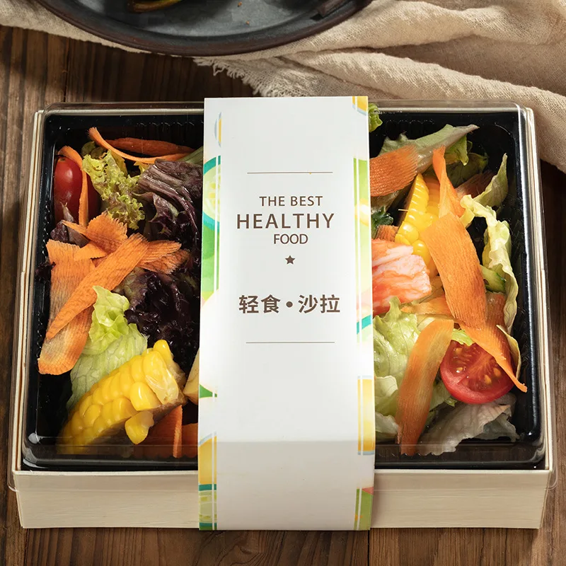 Wholesale Cheap Wooden Takeaway Food Container Packaging Pastry Cake Sushi Bakery Catering Cheese Charcuterie Lunch Sushi Box