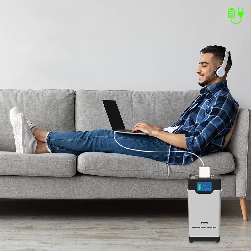 SRsolar Outdoor 75000mAh 278Wh USB Type C DC AC 300W solar generator portable power station manufacturers