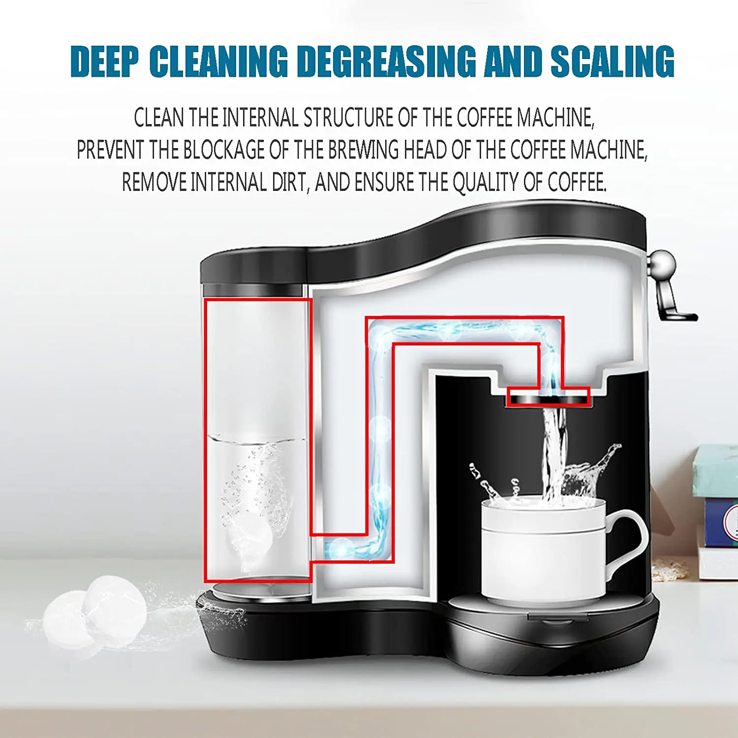 OEM&ODM Professional Remove Coffee Oils Residues Cleaner Coffee Grinder Cleaning Descaling Descaled Tablets