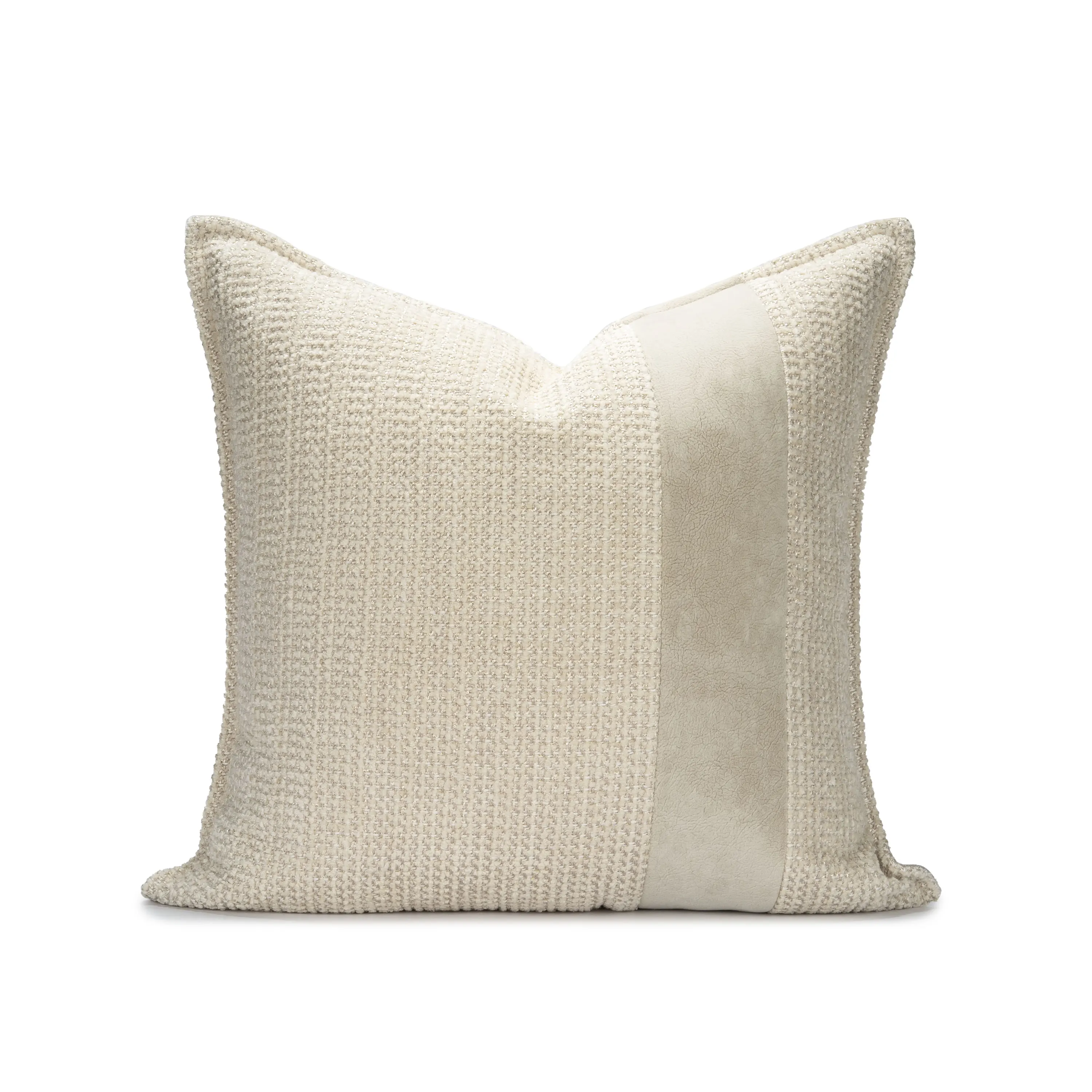 Yuanhee 50*50cm Modern Simple Patchwork Pillowcase Home Textile Cushion Suitable for Model House Living Room Sofa Bedroom