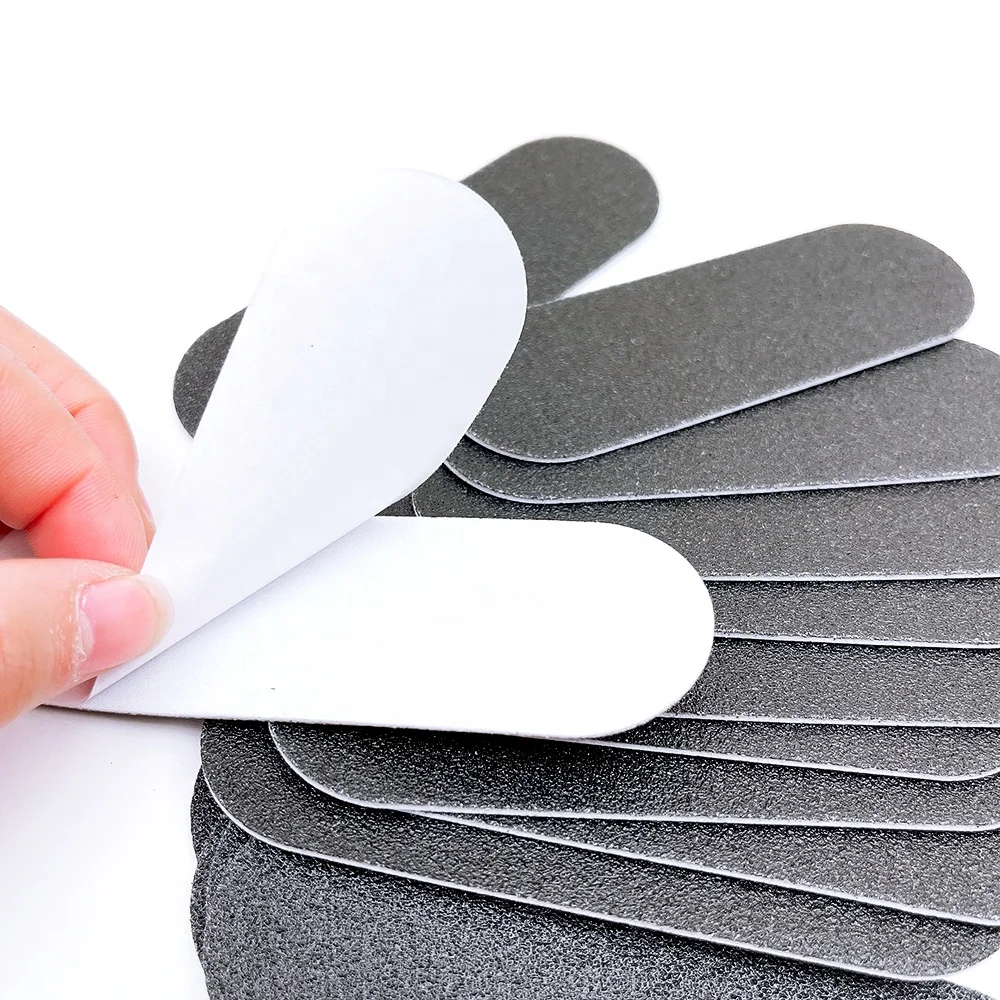 Refilling replacement pad black remove self adhesive sandpaper  for metal stainless steel foot file removable base