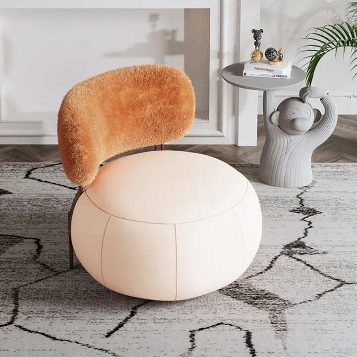 Semi-enclosed Design Circular Shape Round Lounge Chair Office Living Room Furniture Luxury Modern Lazy Single Sofa Chairs