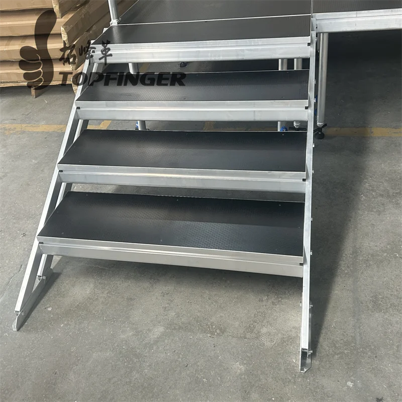 Topfinger Hot sell Carpeted Portable Stage easy setup aluminum stage