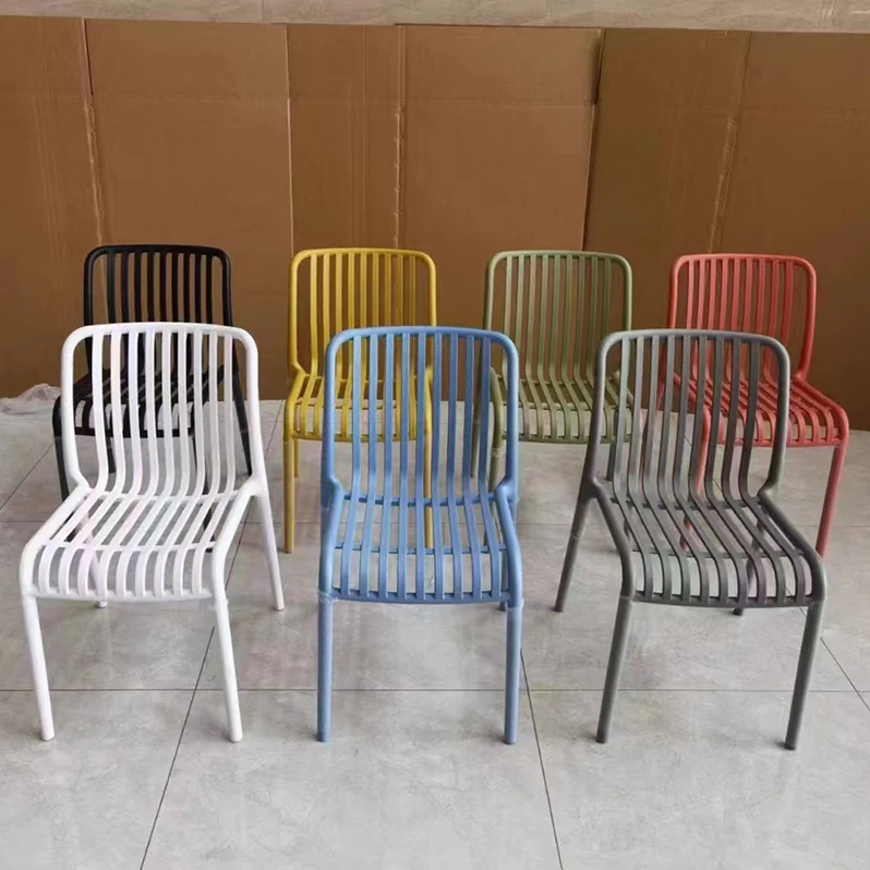 Hot Sale Nordic Modern Hotel Outdoor Polypropylene Plastic Arm Dining Chairs with OEM Colors