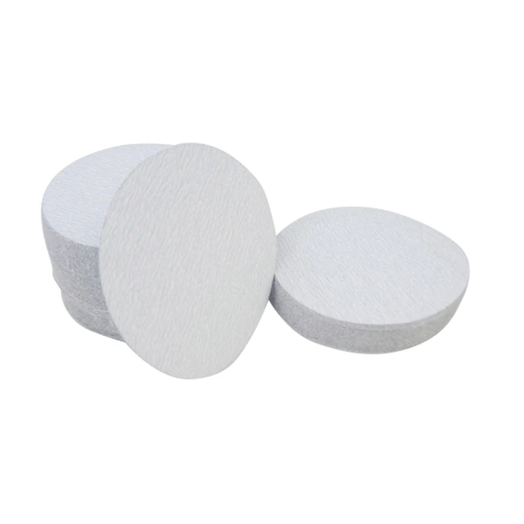 5 Inch Latex Paper Backing white silicon carbide sanding disc for stone