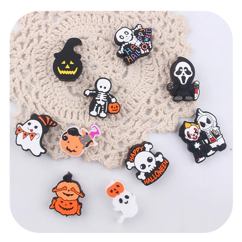 Creative DIY baby products cartoon Halloween silicone beads baby pacifier chain molars gum bracelet accessories