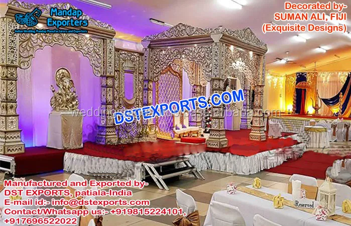 South Indian Wedding Maharaja Crown Mandap Marvelous