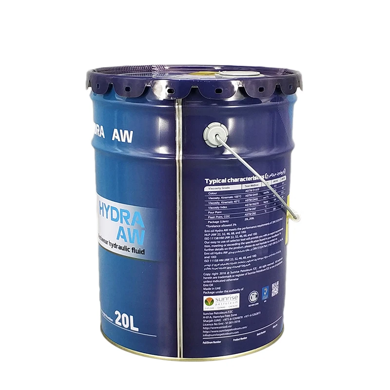 good price 20L Round Tinplate Chemical Barrel 5 Gallon Metal Drum with Rieke Cap for Oil China Factory