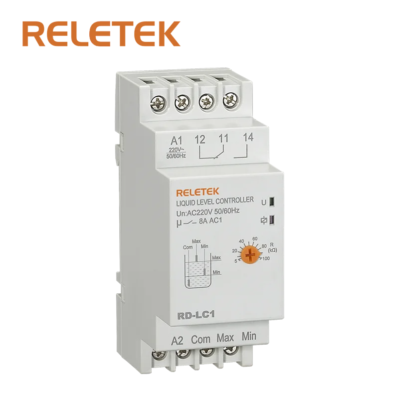Reletek высокое качество датчик уровня жидкости реле контроля RD-LC1,AC220V AC380V В переменного тока, 50/60 Гц, модуль Din-рейке, высокая Sensitivity