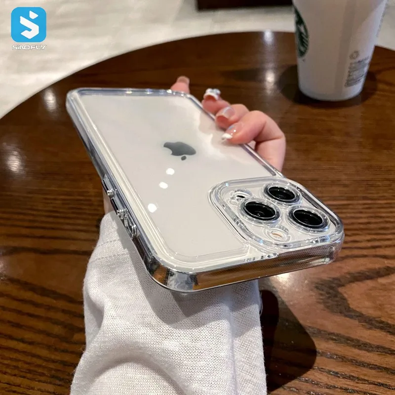Clear Soft TPU Phone Case for iPhone 14 13 12 11 Pro Max Shockproof Lens Protection Back Cover for iPhone X XR XS Max 6 7 8 Case
