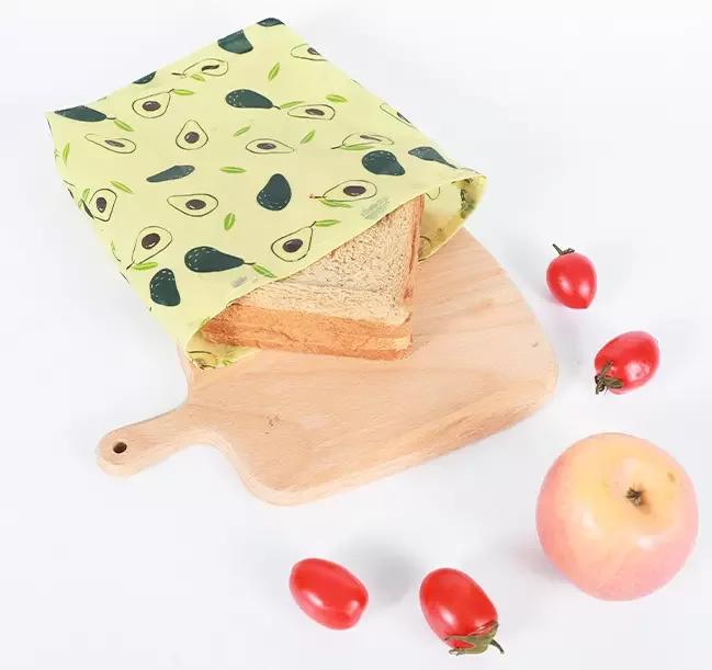 
2020 reusable sandwich wrap 100% cutton beeswax eco friendly resuable beeswax food wrap roll for lunch 