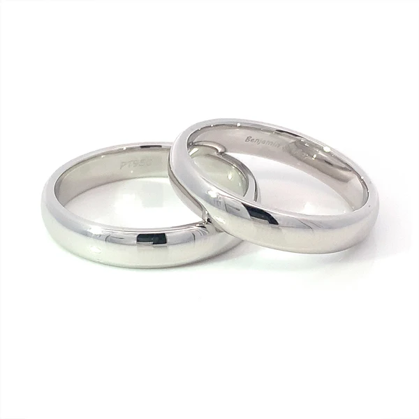 Factory Customized High-Grade Metals Men Ring Pt 950 Deluxe Polish Ring