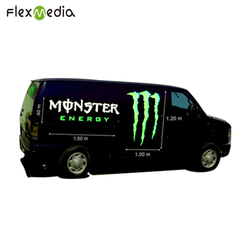 hot sales car poster car sticker for advertisement apply for BUS taxi school led vintage car with low cost