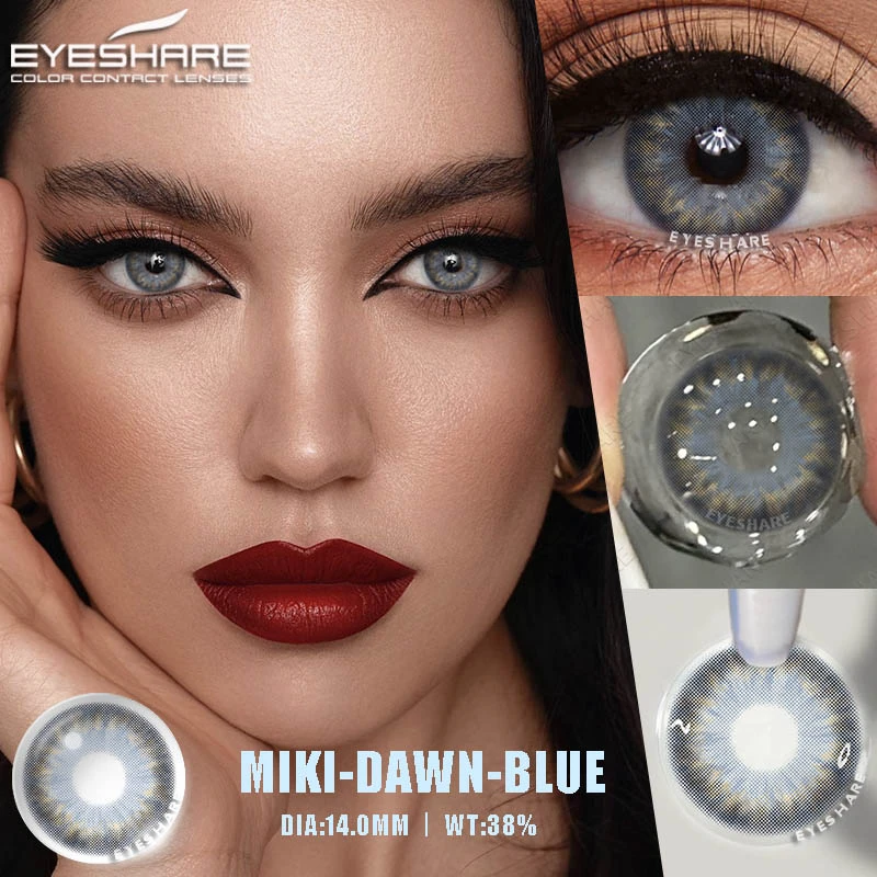 Eyeshare Color Lens Blue Natural Hot Sale Soft Comfortable Eye Contacts Factory Cheap Price Wholesale Colored Contact Lenses