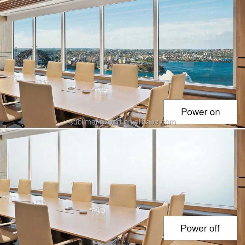 Pdlc Window Film Electric Curtain Dimming Film Smart Blind Electric Glass Tint Foil Pdlc Film In Roll Switchable Privacy Window