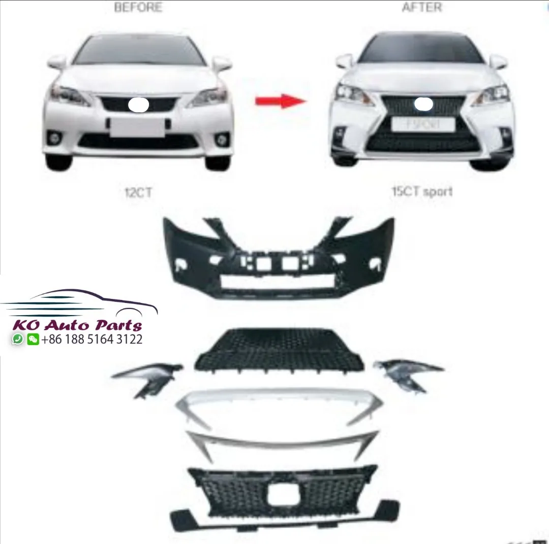 
front sports body kits upgrade to 2016 for lexus CT CT200 CT200h 2013 2014 2015 2016 2017 2018 