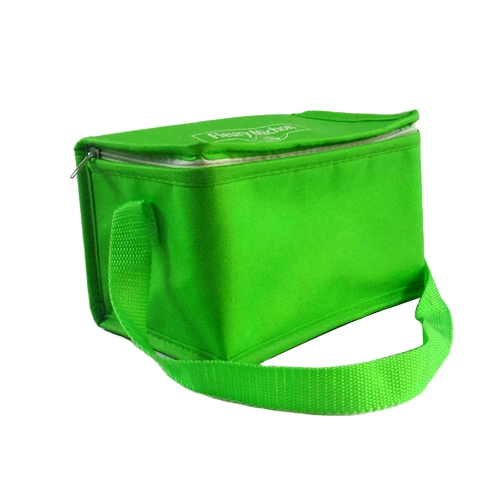 Wholesale different materials Eco insulated Zipper lunch cooler bag