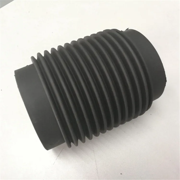 customized flexible accordion thread rod rubber cylinder type dustproof protective bellows covers for hydraulic cylinder
