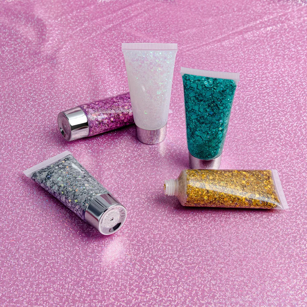 Glitter Diamond Makeup Hair Face Flash Eye Loose Sequins Cream  Private Label Body Glitter Gel