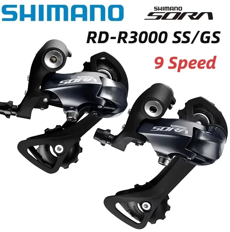 Shimano SORA R3000 9-скоростной SS GS Короткий Средний RD-R3000 велосипедный переключатель заднего переключателя шоссейный велосипед 9s