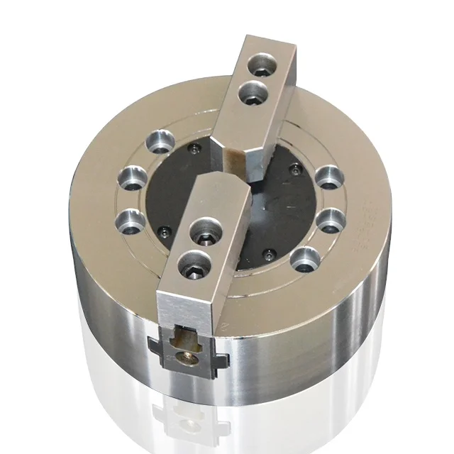 2 jaws chuck manufacturer 4,5,6,8,10,12 inch power solid hydraulic chuck for tapping milling