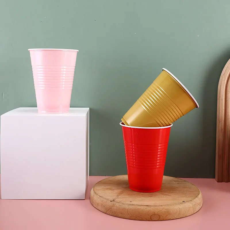 Wholesale 300ml Single Wall PS Plastic Cups Customized Cute Shaped & Logo Printed Cups