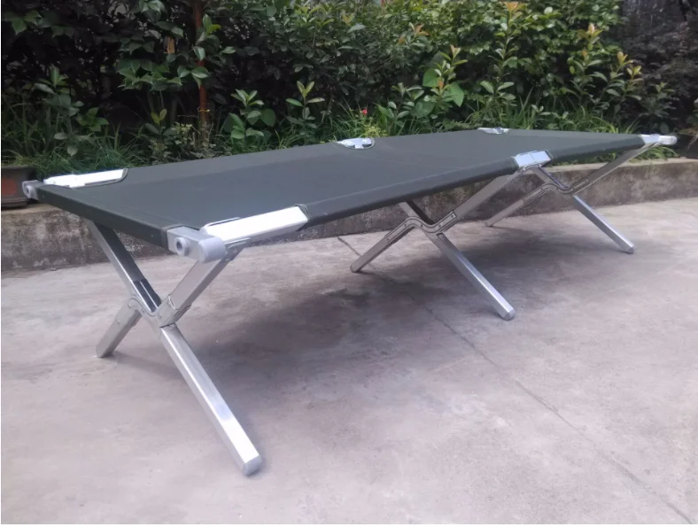 Steel Pipe cot Camping tent cot Foldable Cot for Disaster Relief, Camping, hiking